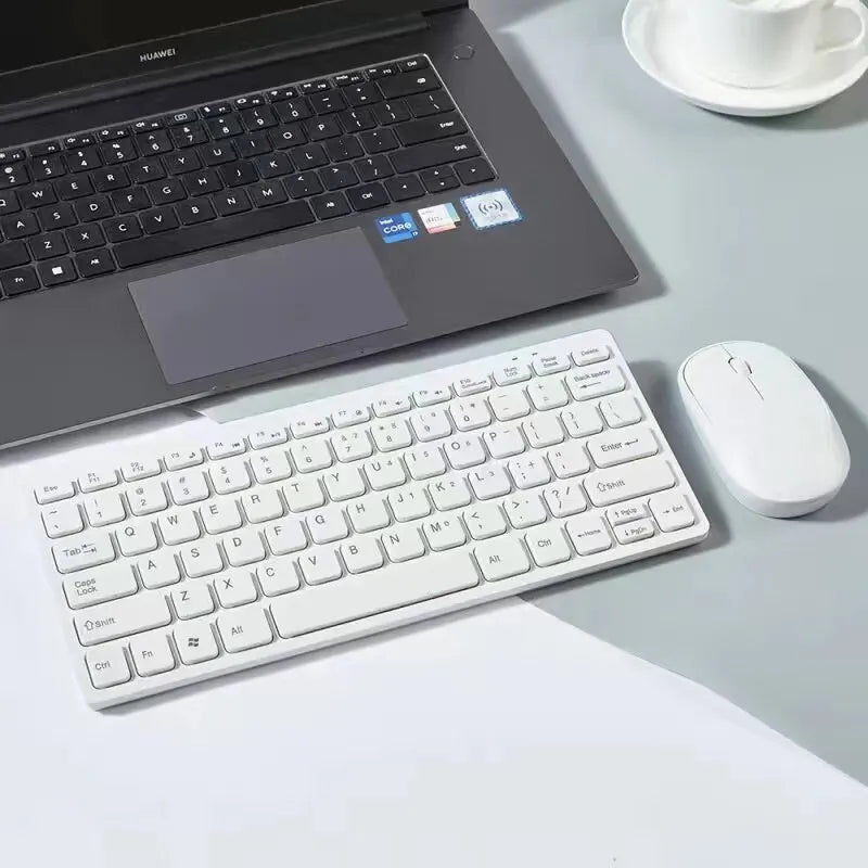 Desknirvana - Draadloos Toetsenbord en Muis – Compacte Combo, Stil & Ergonomisch