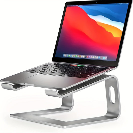 Desknirvana Basic Laptopstandaard – Ergonomische Aluminium Houder – Verhoogt Laptop tot Comfortabele Kijkhoogte