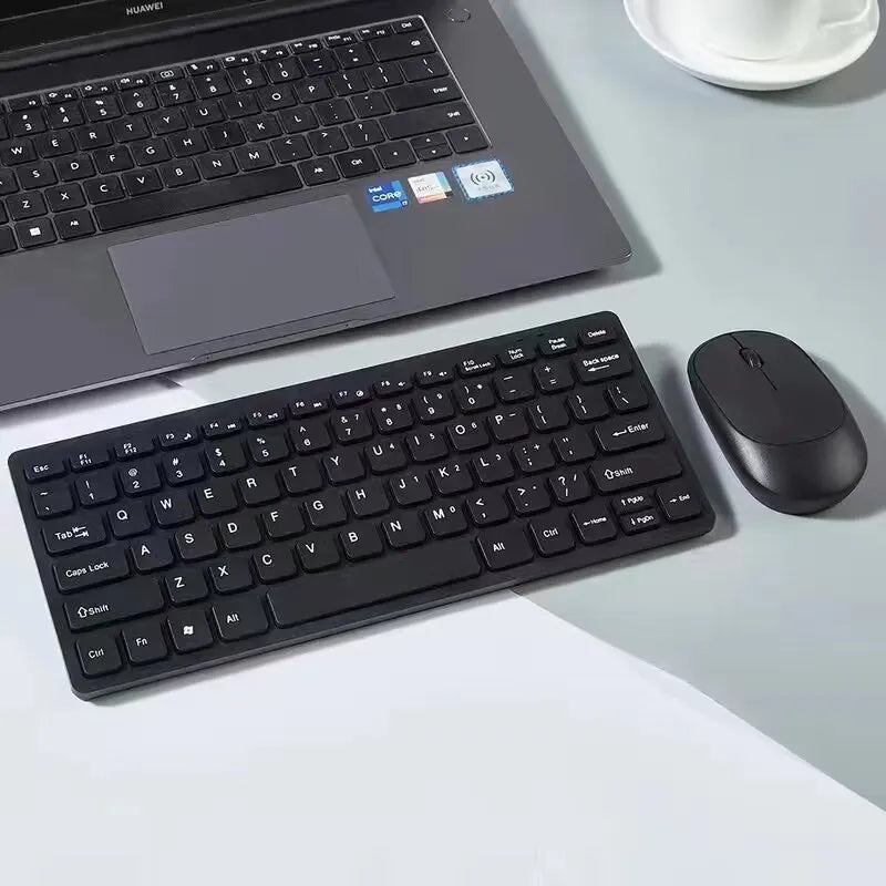 Desknirvana - Draadloos Toetsenbord en Muis – Compacte Combo, Stil & Ergonomisch