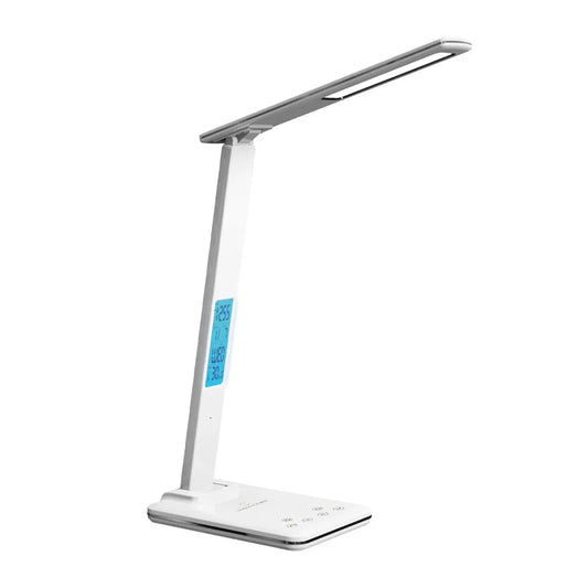 Desknirvana LED Bureaulamp – Oogbeschermend & Multifunctioneel – Met Draadloos Opladen & Dimbare Verlichting