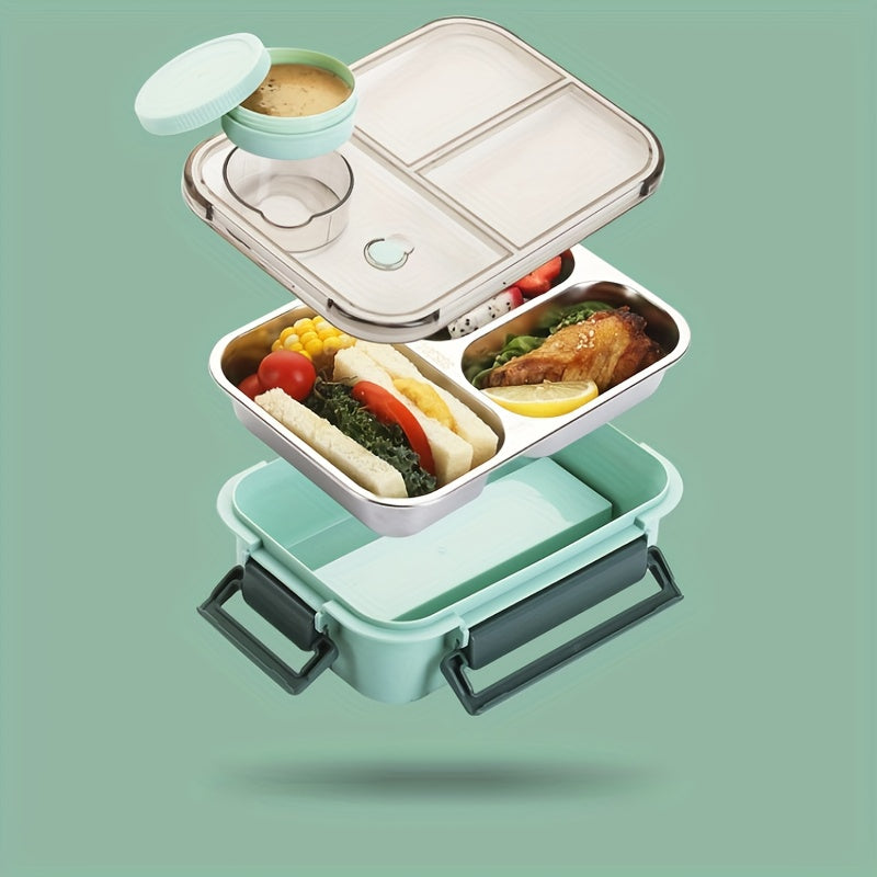 Desknirvana Geïsoleerde Lunchbox – Lekvrij met Handvat & Bestekvak